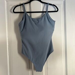 P’tula Blue Scoopneck Bodysuit NWOT